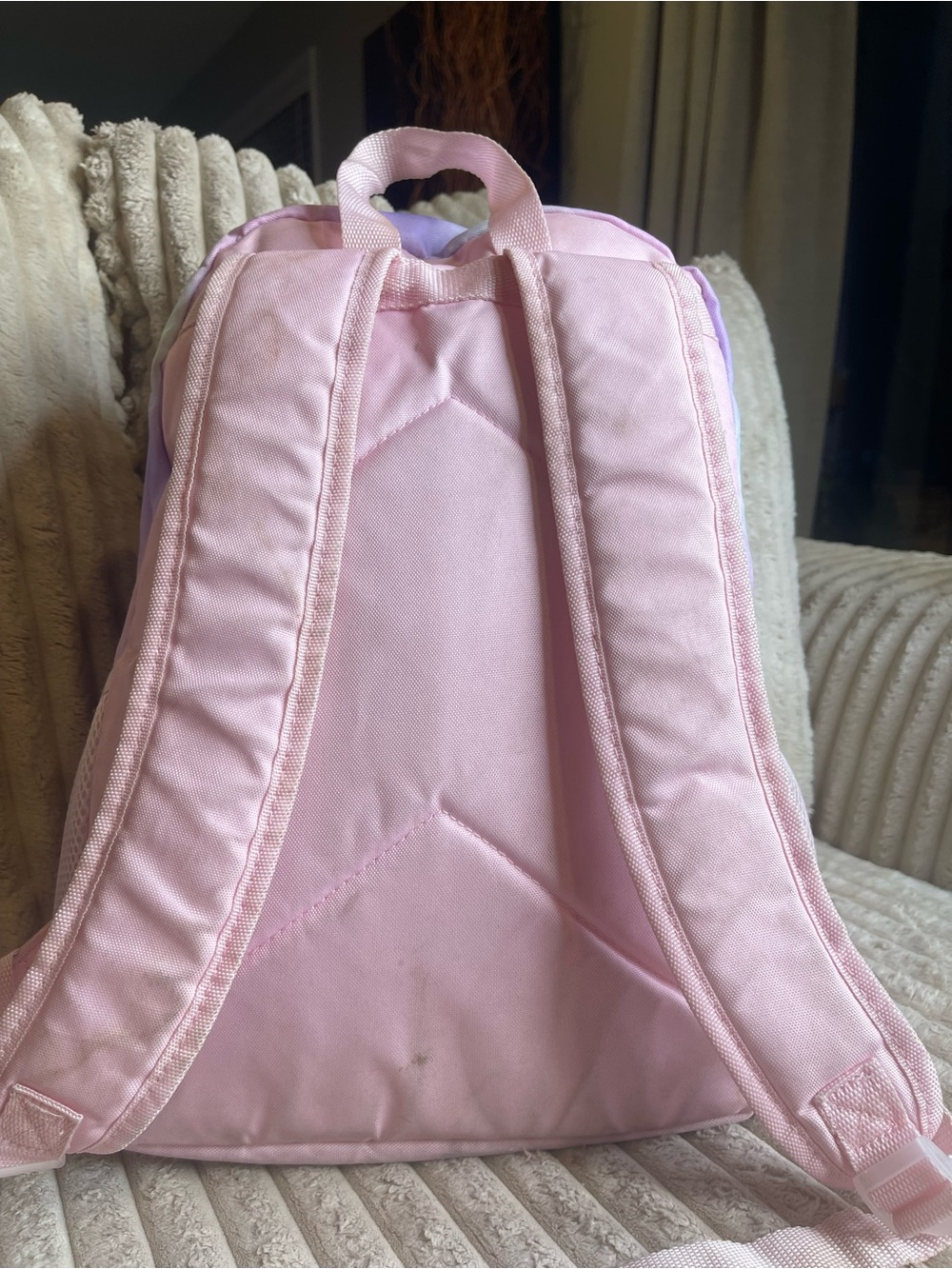 Justice Girls Iridescent Sequin Backpack Pink Pastel School Bookbag - Picture 4 of 8
